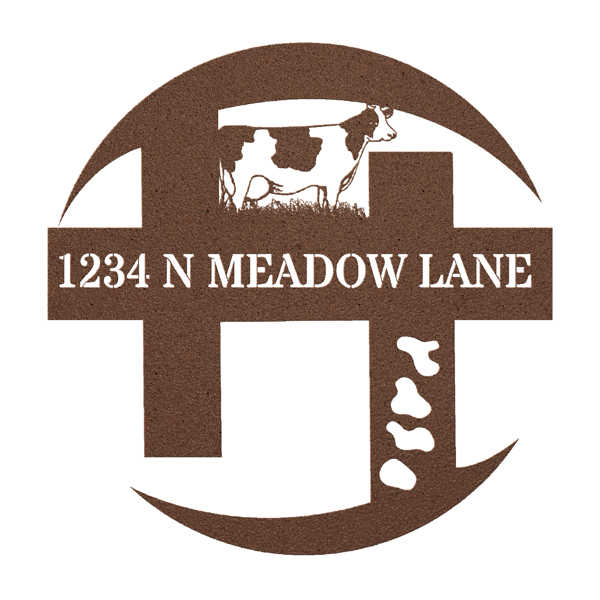 Cow_Farm_Home_Address_Metal_Sign_Copper_Transparent_Mockup.png_11206020