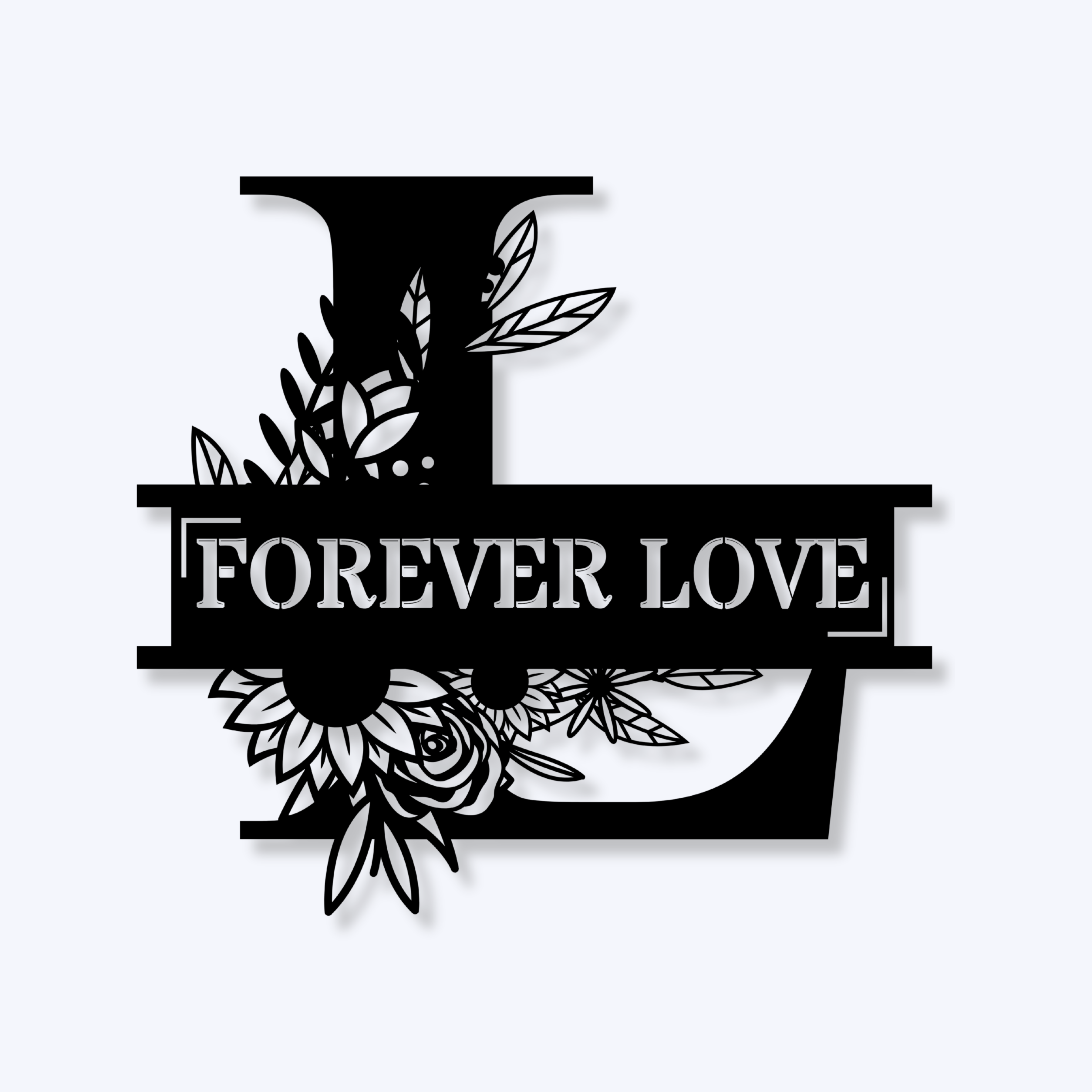Forever Love Metal Sign