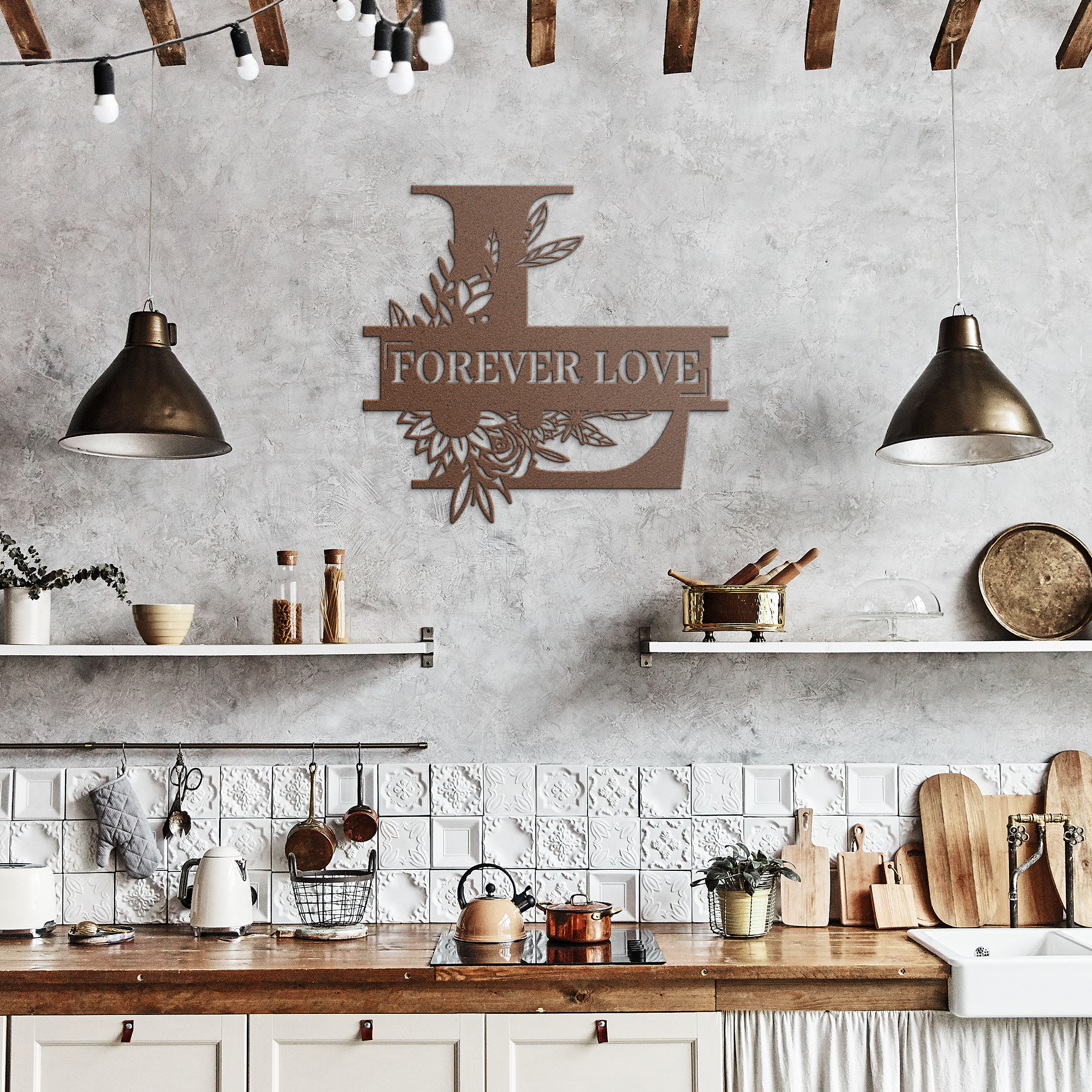Forever_Love_Metal_Sign_Copper_Rustic_Kitchen_Mockup.png_11196238