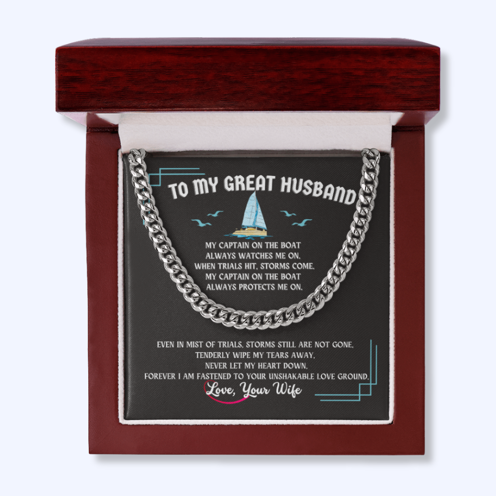 Husband Cuban Link Chain Gift