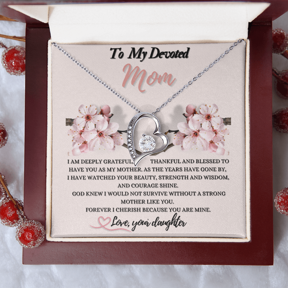 Forever Love Necklace Gift for Mom from Daughter