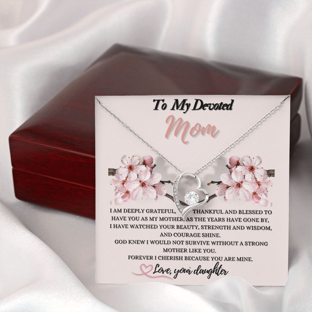 Forever Love Necklace Gift for Mom from Daughter