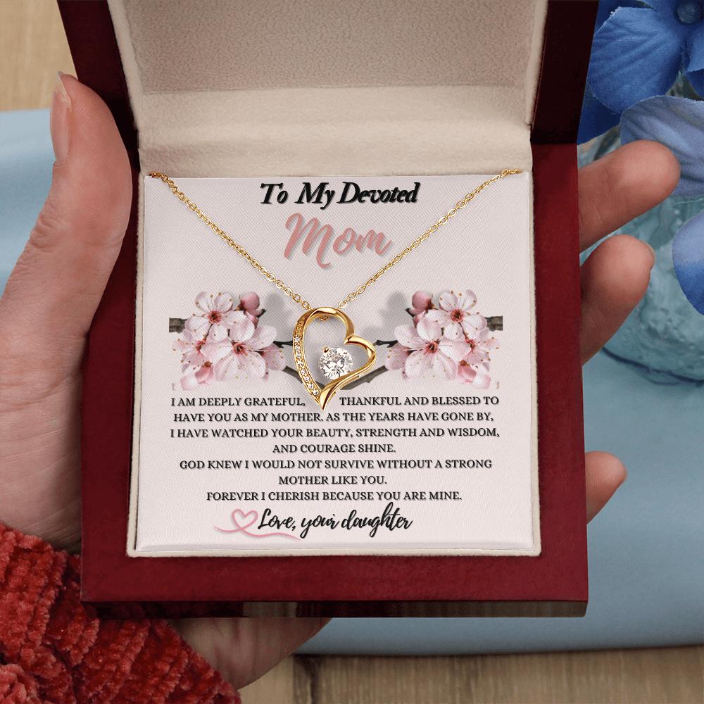 Forever Love Necklace Gift for Mom from Daughter
