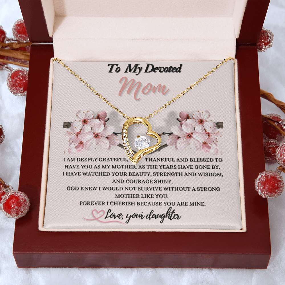 Forever Love Necklace Gift for Mom from Daughter