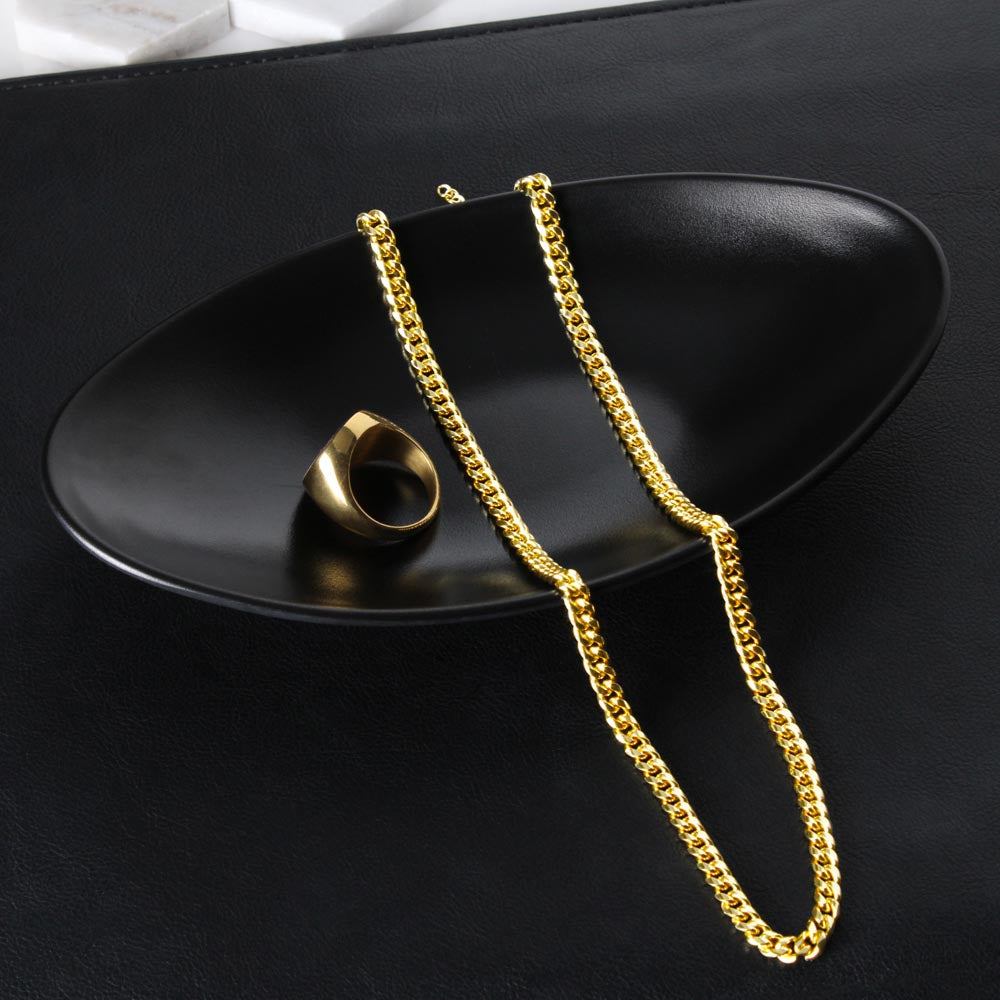 Husband Cuban Link Chain Gift