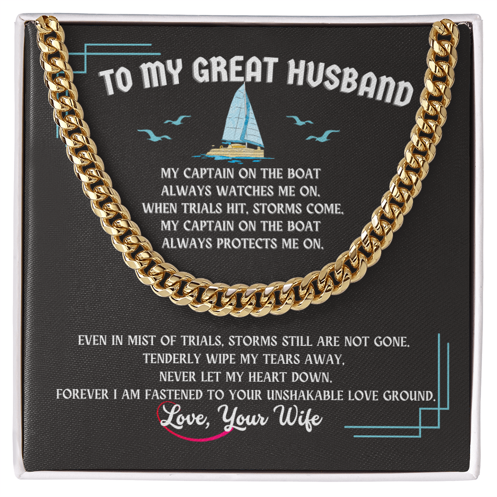 Husband Cuban Link Chain Gift