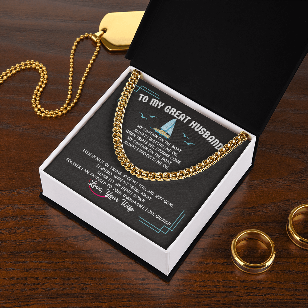 Husband Cuban Link Chain Gift