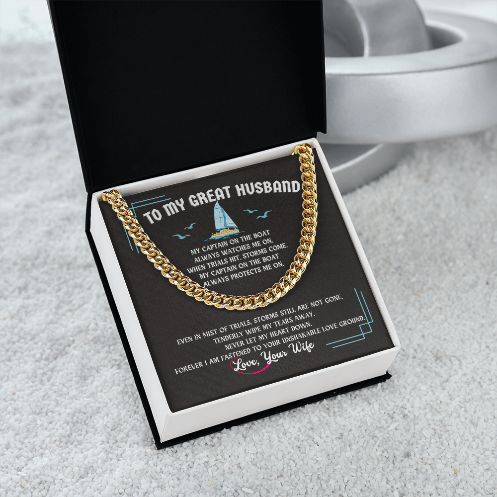 Husband Cuban Link Chain Gift