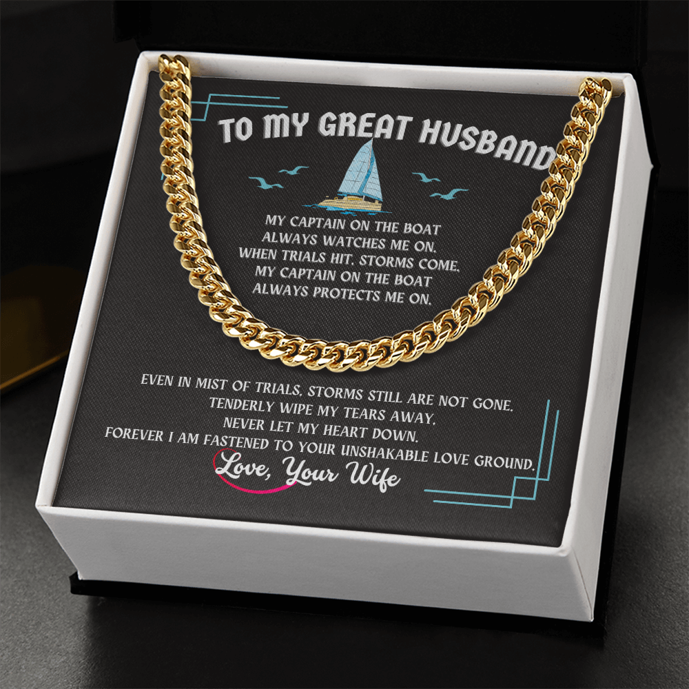 Husband Cuban Link Chain Gift