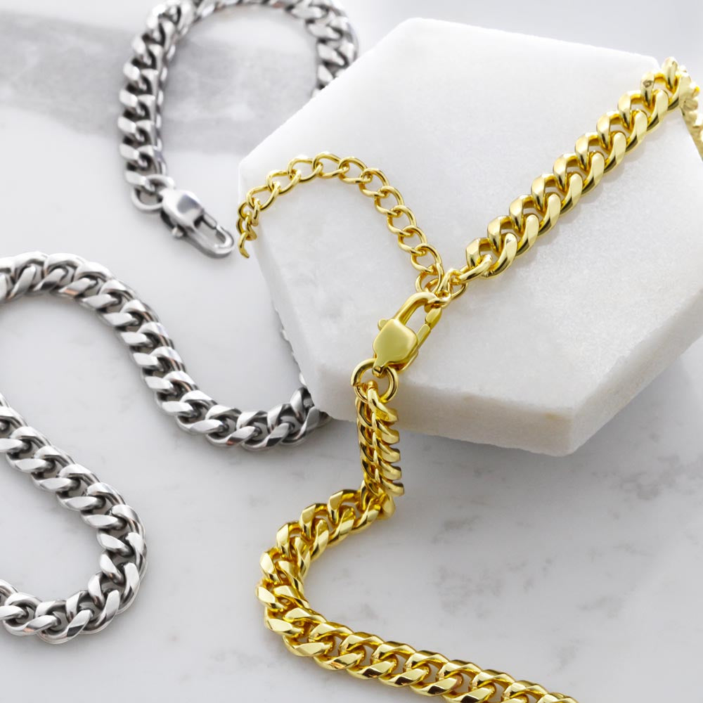 Cuban Link Chain Gift for Son