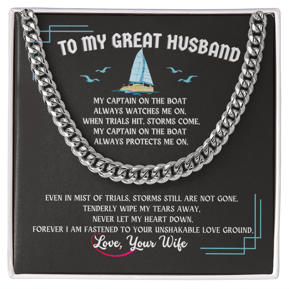 Husband Cuban Link Chain Gift