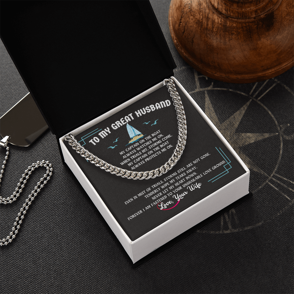 Husband Cuban Link Chain Gift