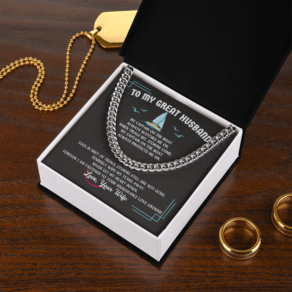Husband Cuban Link Chain Gift