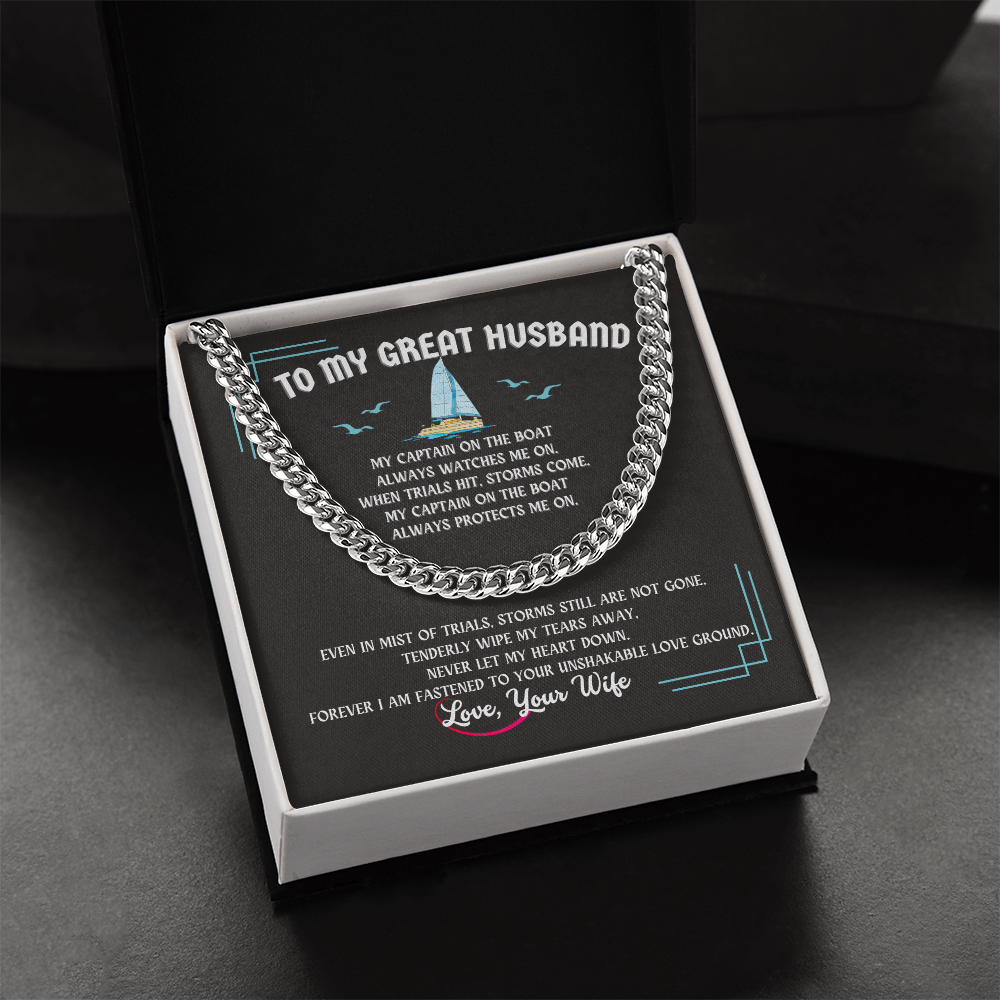 Husband Cuban Link Chain Gift