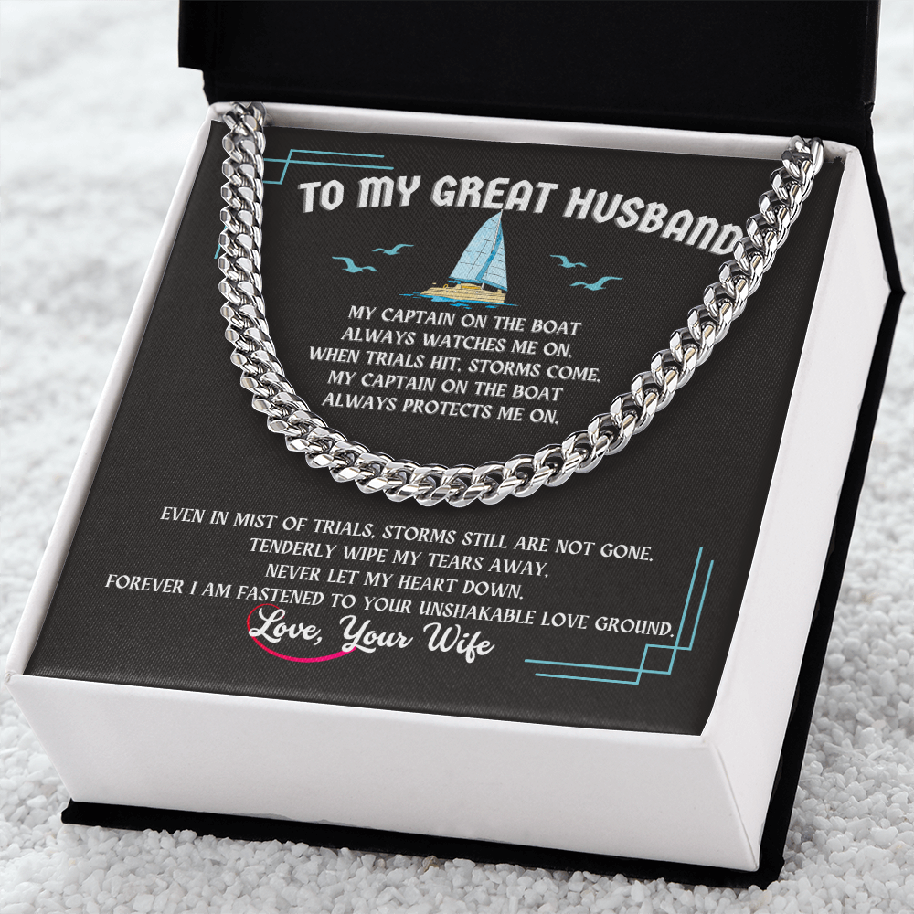 Husband Cuban Link Chain Gift