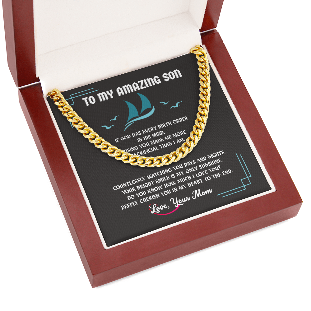 Cuban Link Chain Gift for Son