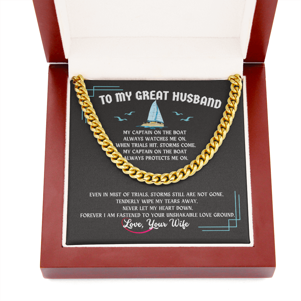 Husband Cuban Link Chain Gift