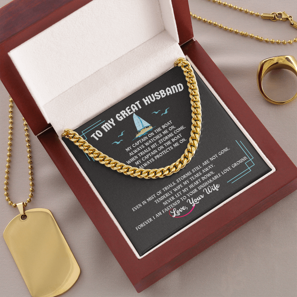 Husband Cuban Link Chain Gift