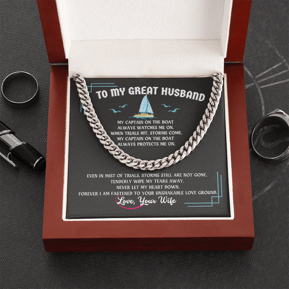 Husband Cuban Link Chain Gift