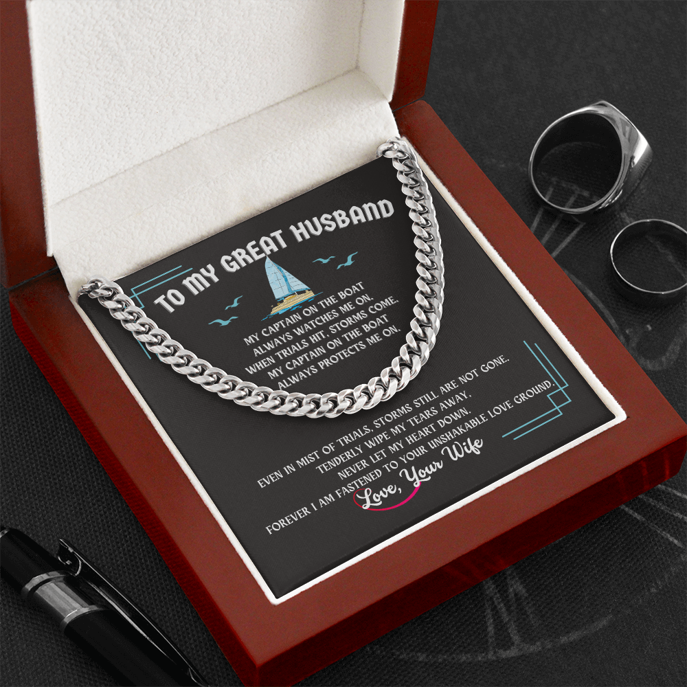 Husband Cuban Link Chain Gift