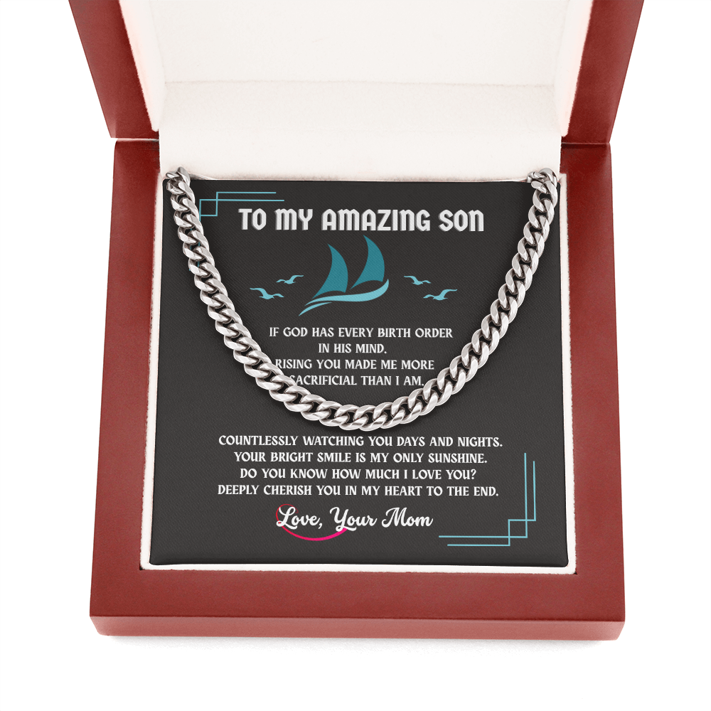 Cuban Link Chain Gift for Son