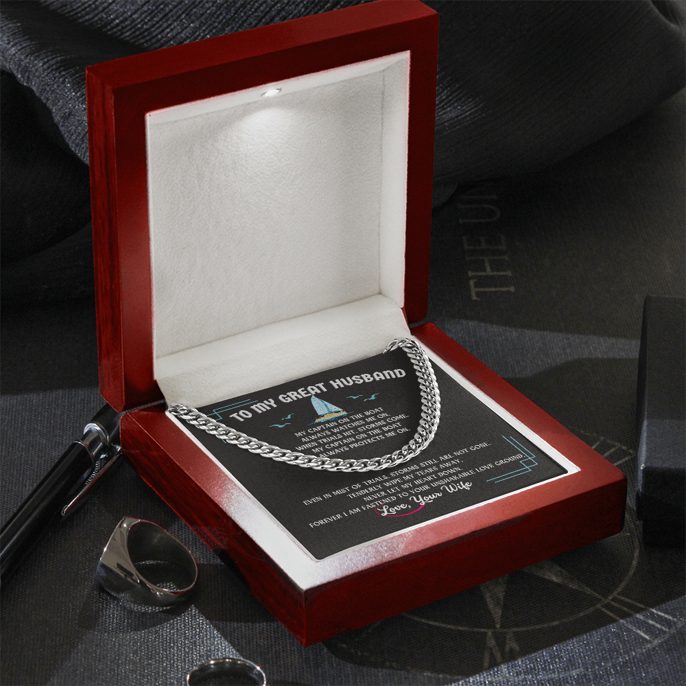 Husband Cuban Link Chain Gift