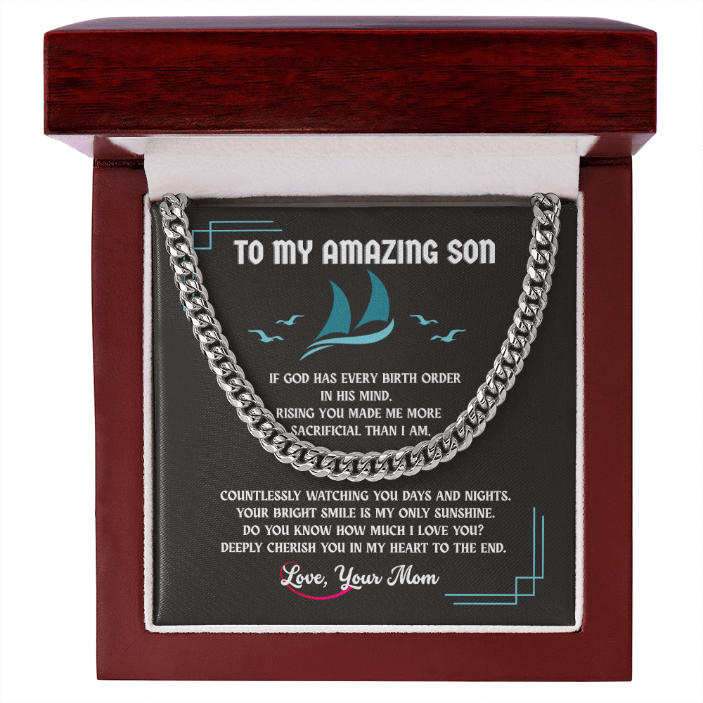 Cuban Link Chain Gift for Son