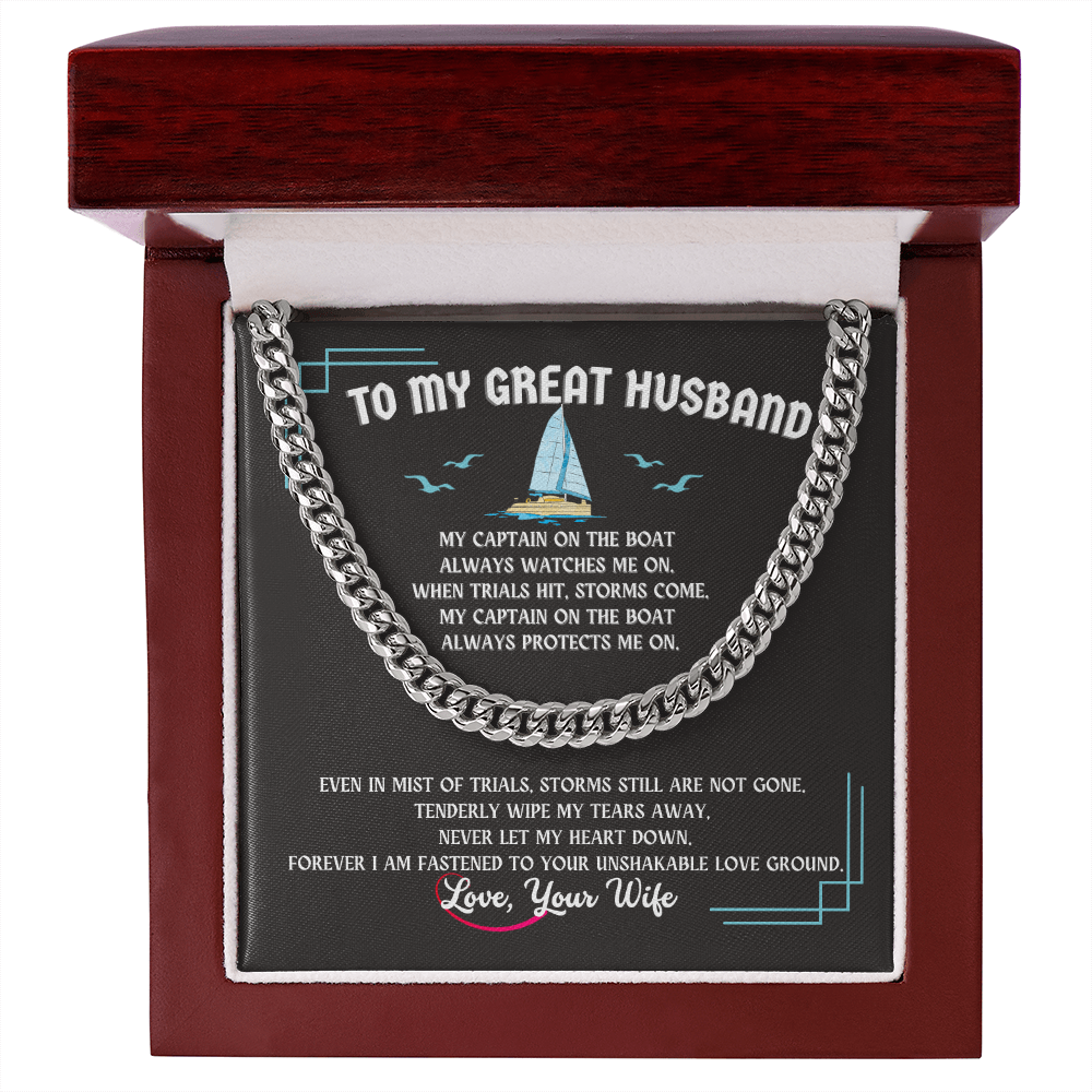 Husband Cuban Link Chain Gift