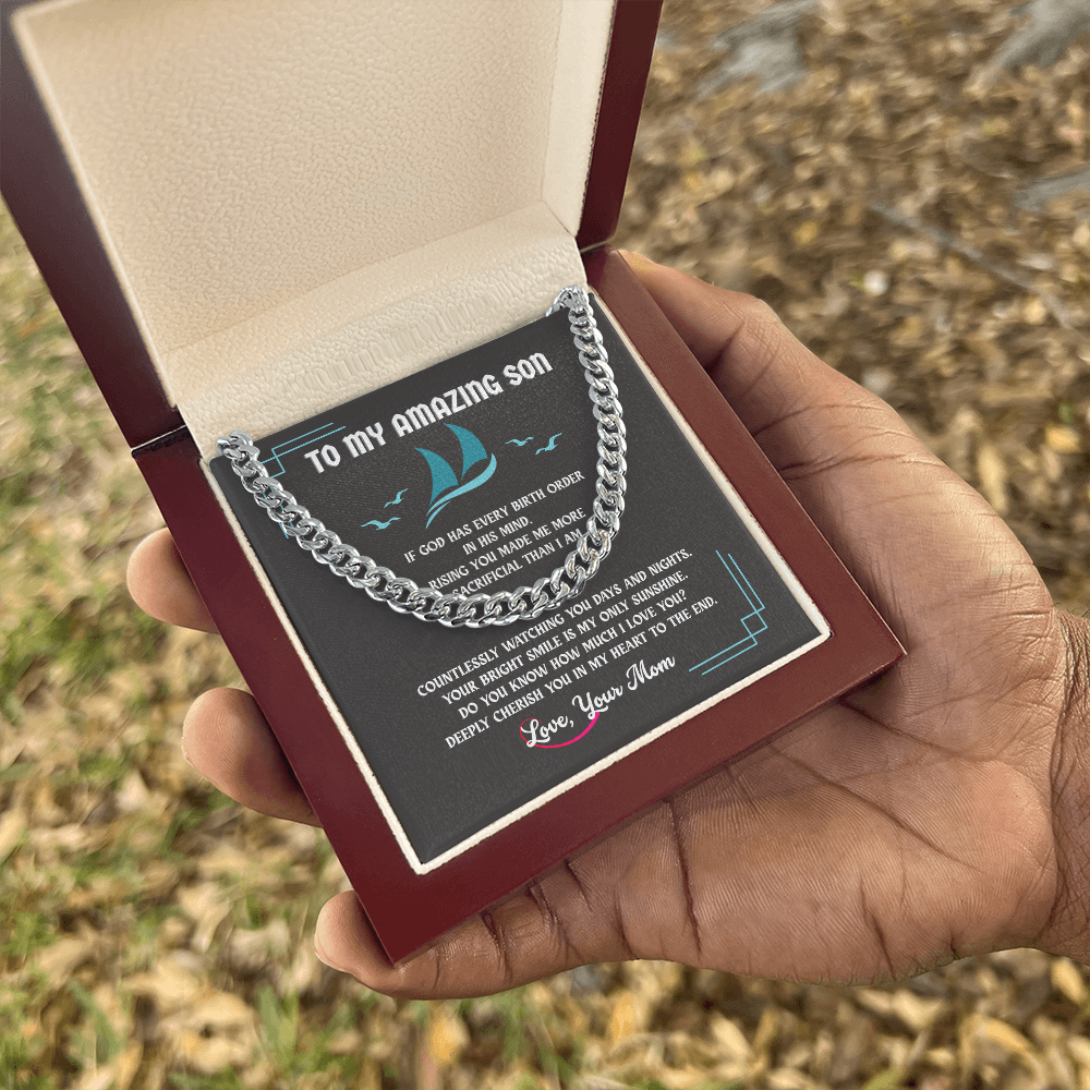Cuban Link Chain Gift for Son
