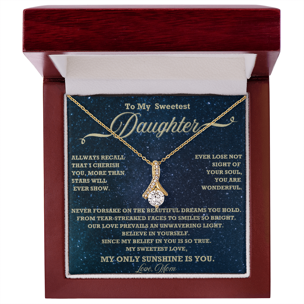 Alluring Beauty Necklace Gift for Daughter