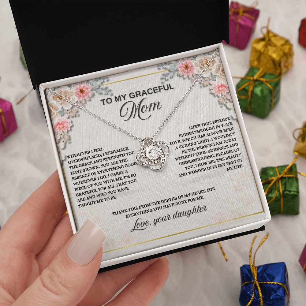 Love Knot Necklace Gift for Mom