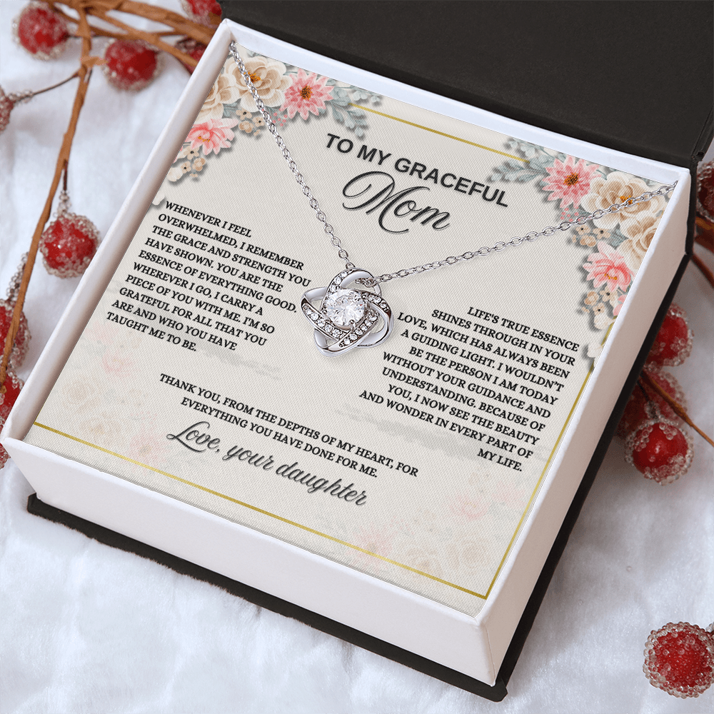 Love Knot Necklace Gift for Mom