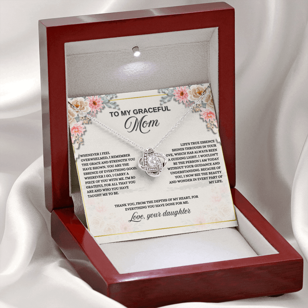 Love Knot Necklace Gift for Mom