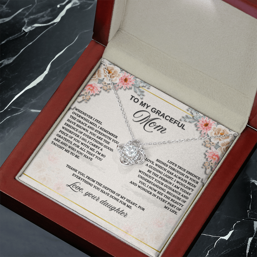 Love Knot Necklace Gift for Mom
