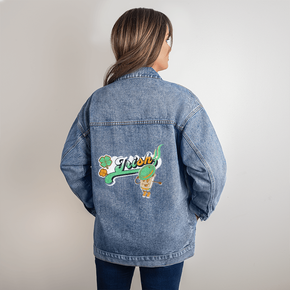 Irish Coffee Denim Jacket for Irish Lovers