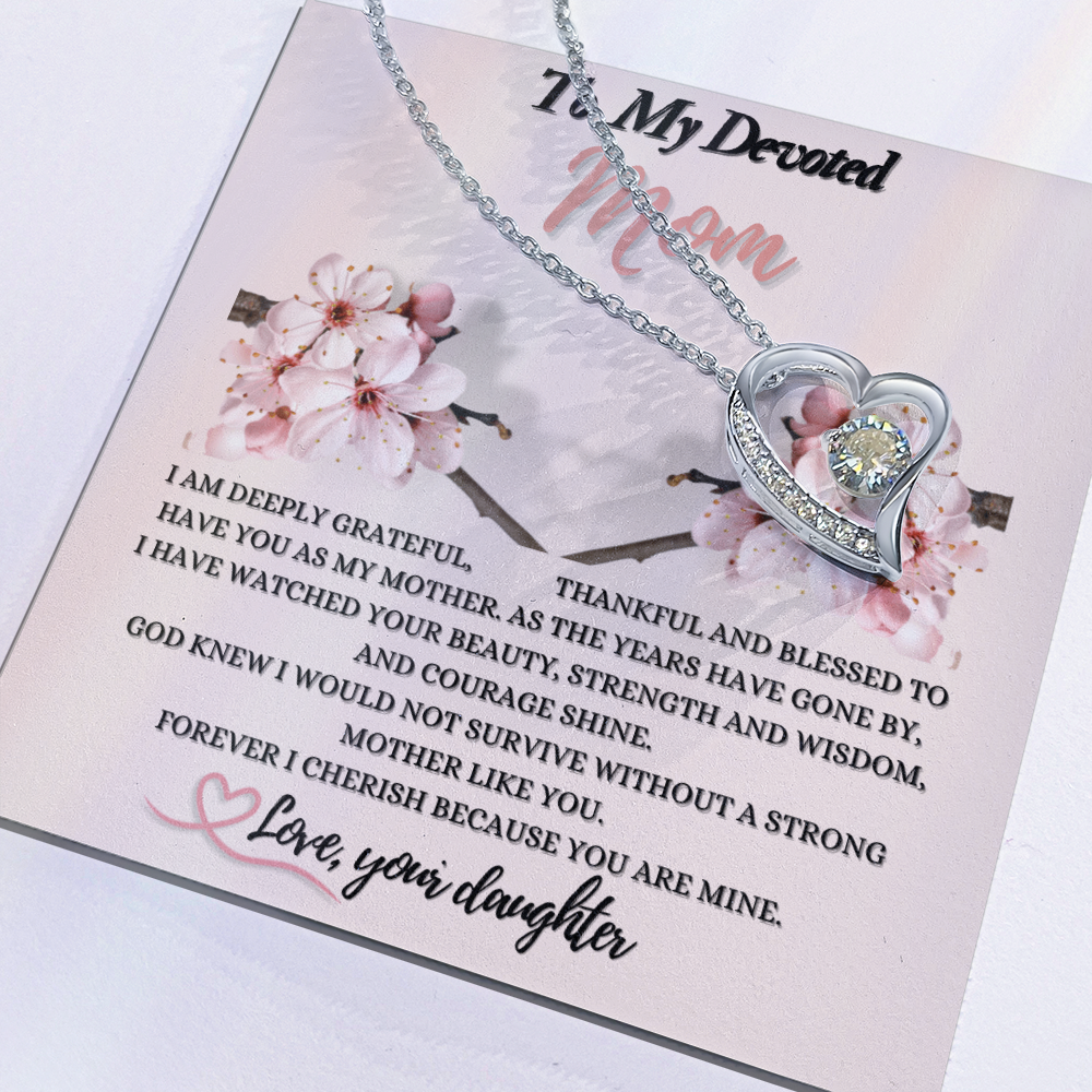 Forever Love Necklace Gift for Mom from Daughter