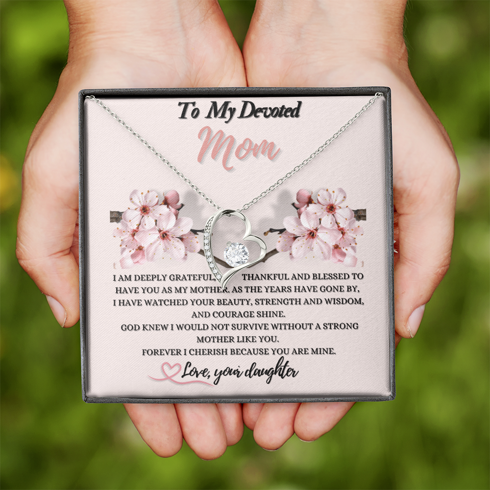 Forever Love Necklace Gift for Mom from Daughter