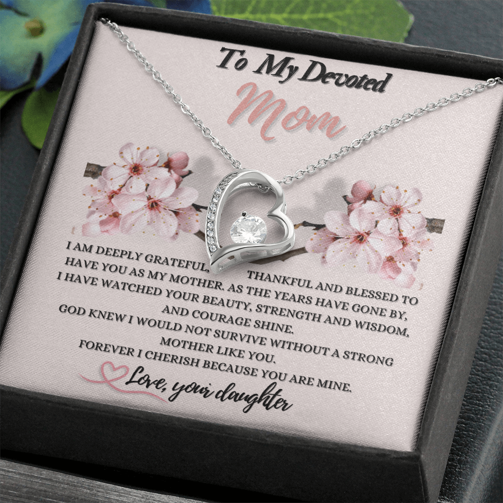Forever Love Necklace Gift for Mom from Daughter