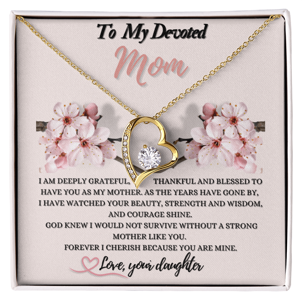 Forever Love Necklace Gift for Mom from Daughter