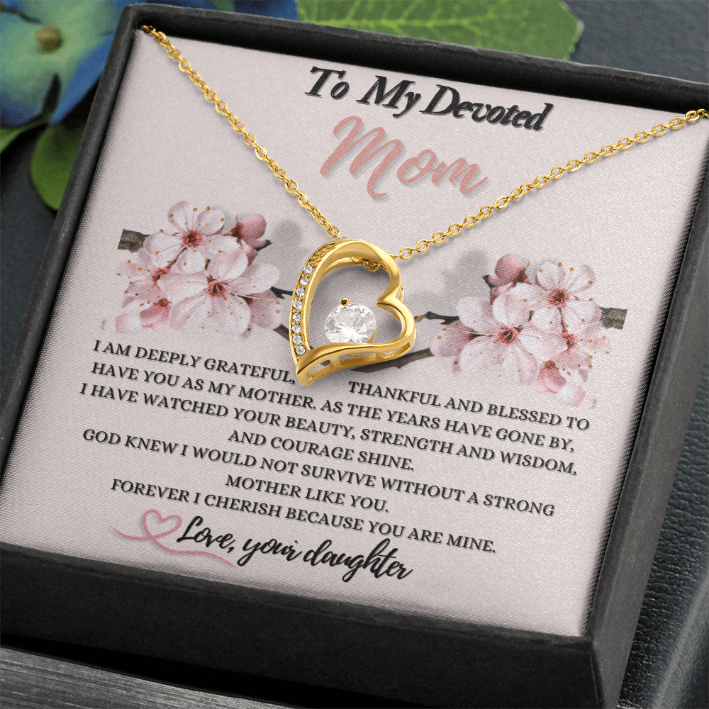 Forever Love Necklace Gift for Mom from Daughter